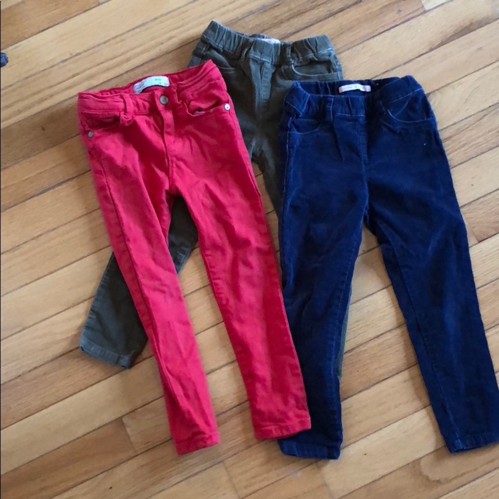 Zara cord leggings and pant leggings